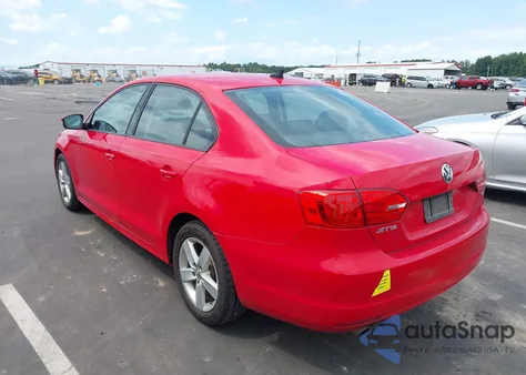 2012 Volkswagen Jetta 2.0L Tdi из США, поврежденный, VIN 3VWLL7AJ0CM467695